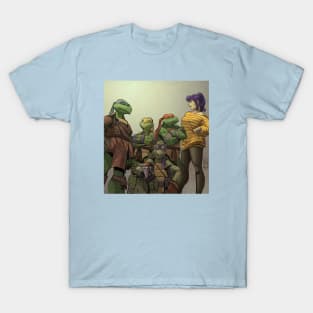 Teenage mutant ninja turtles and April O'Neil T-Shirt